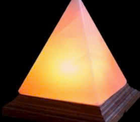 Đèn đá muối kim tự tháp HT009